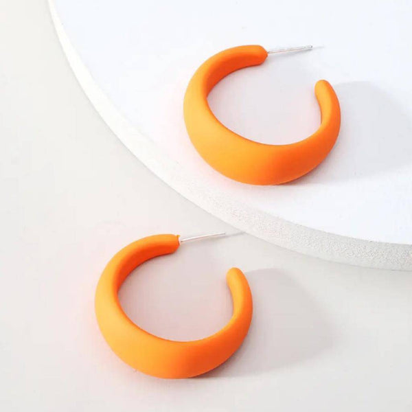 Argollas minimalistas de colores