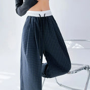 Pantalón palazzo cuadriculado - Dressygt