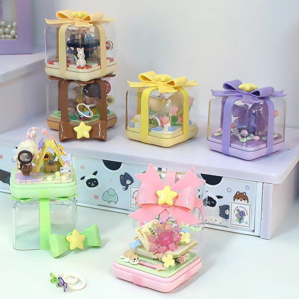 Bloques de construcción de caja de regalo