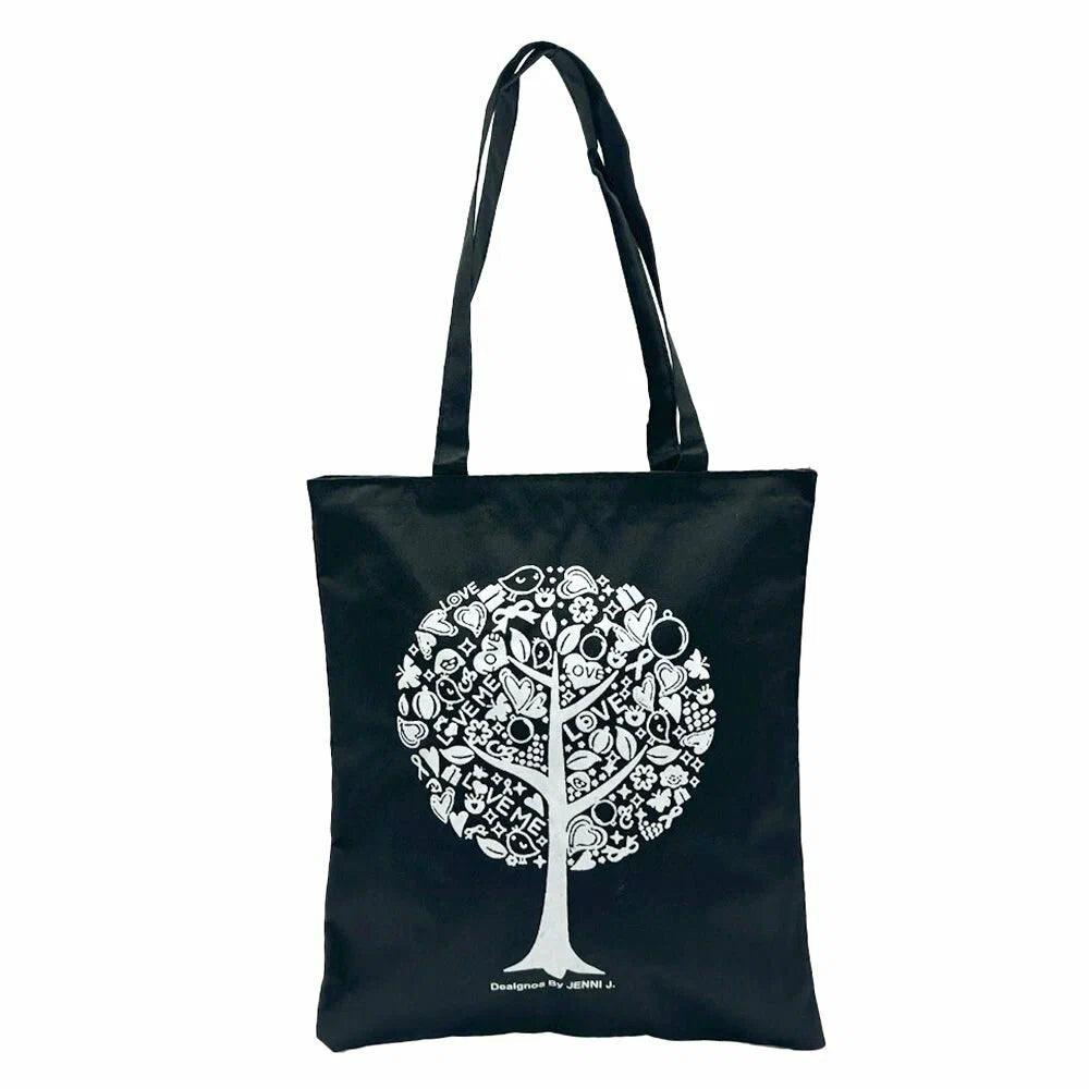 Bolsa tote estampada de árbol - Dressygt