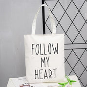 Bolsa tote estampada Follow my heart - Dressygt