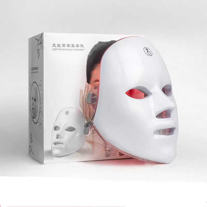 Mascarilla con luz LED para tratamiento facial - Dressygt