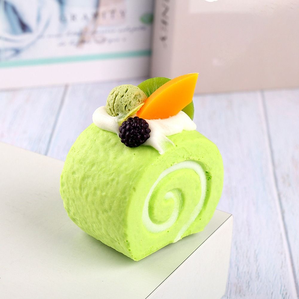 Imán tipo squishy de rollito de pastel