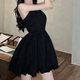 vestido corto negro