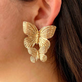 Aretes de mariposa