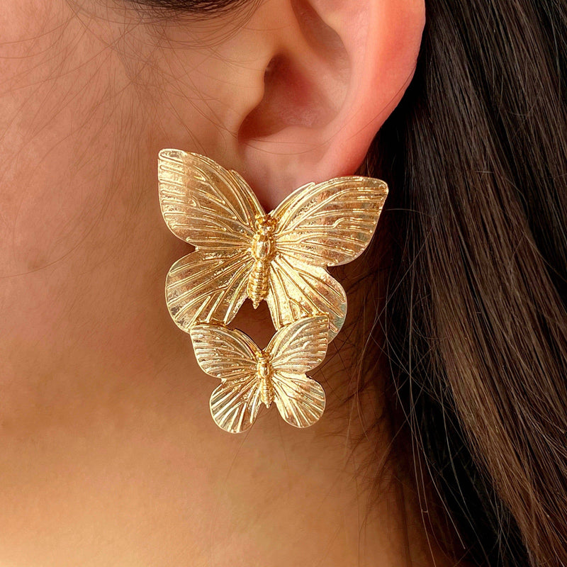 Aretes de mariposa