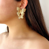 Aretes de mariposa