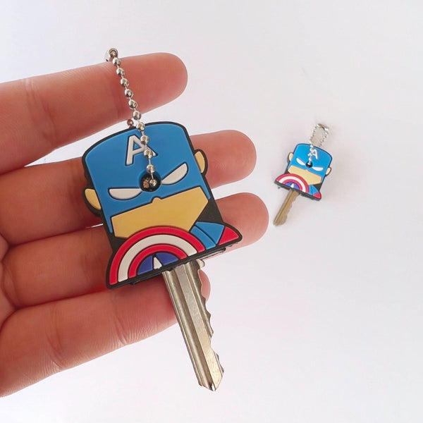 Dúo de fundas para llaves "CAPITAN AMERICA"