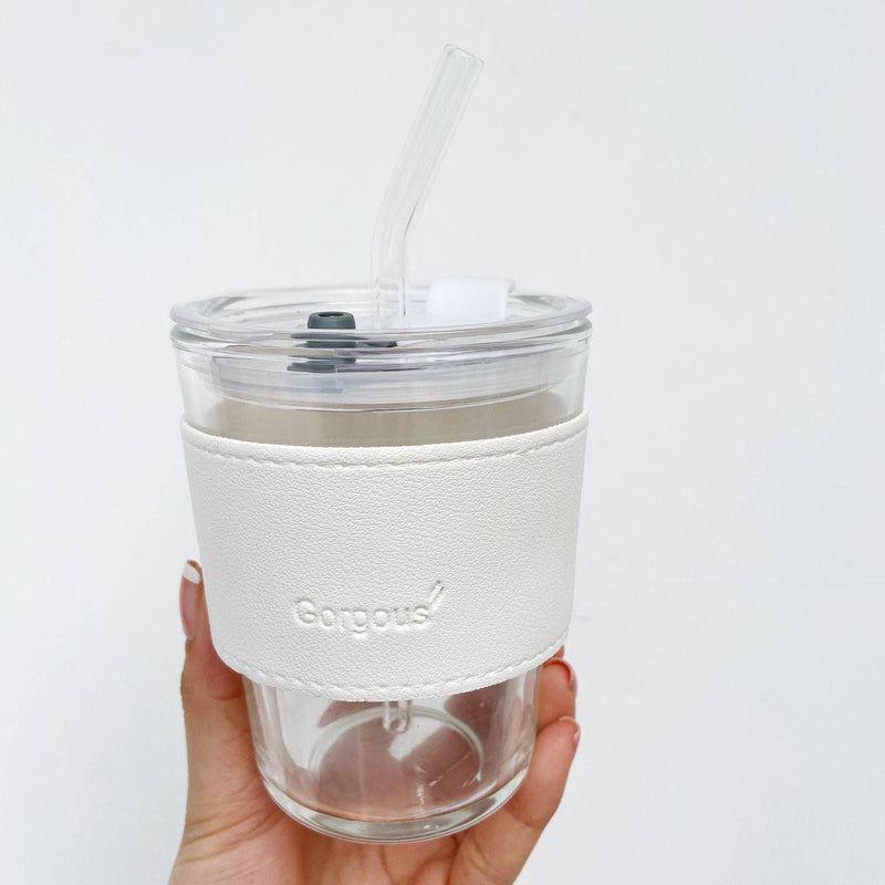 Vaso de vidrio anti fuga